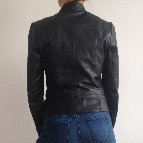 Mackage - Black Leather Jacket - Picture 4 of 8